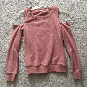 Garage Mauve cutout sweatshirt